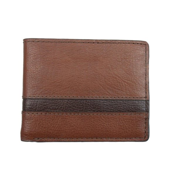 Easton RFID Traveler Leather Mens Wallet Brown NEW